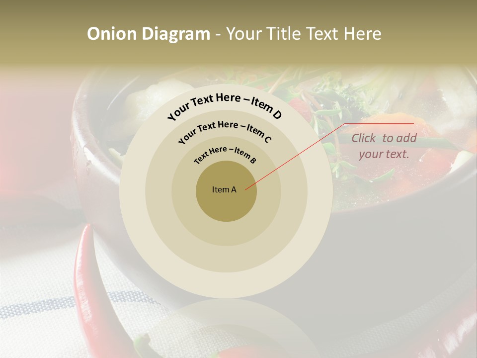 Brown Bowl Menu PowerPoint Template