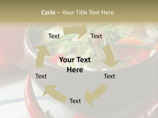 Brown Bowl Menu PowerPoint Template