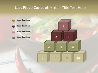 Brown Bowl Menu PowerPoint Template