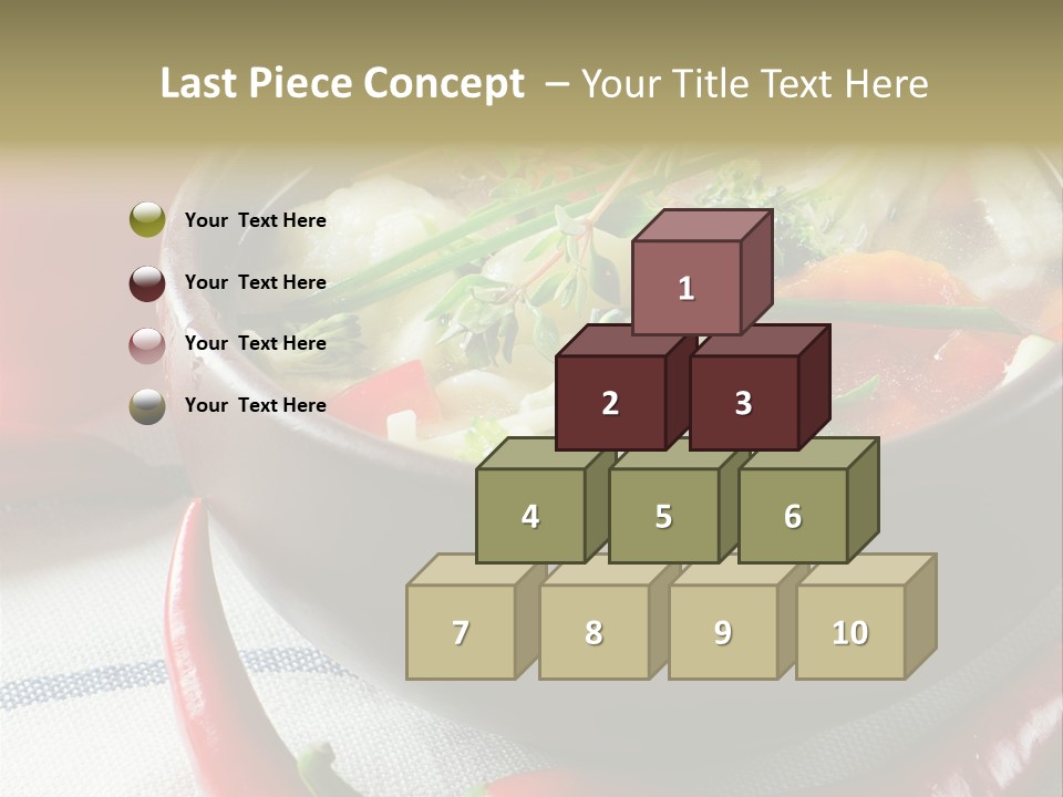 Brown Bowl Menu PowerPoint Template