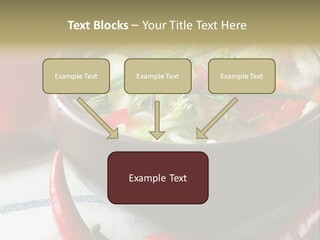 Brown Bowl Menu PowerPoint Template