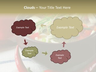 Brown Bowl Menu PowerPoint Template