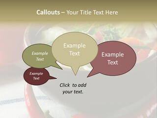 Brown Bowl Menu PowerPoint Template