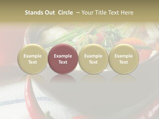 Brown Bowl Menu PowerPoint Template