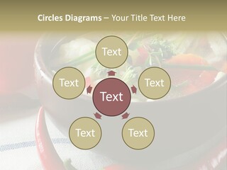 Brown Bowl Menu PowerPoint Template