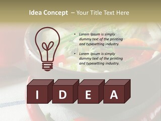 Brown Bowl Menu PowerPoint Template
