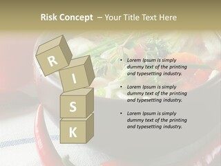 Brown Bowl Menu PowerPoint Template