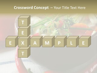 Brown Bowl Menu PowerPoint Template