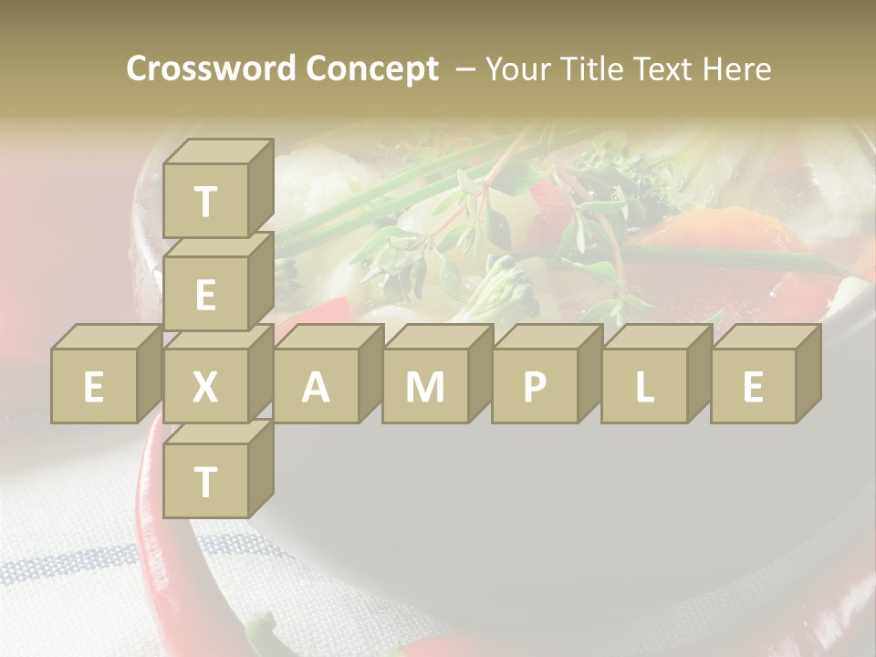 Brown Bowl Menu PowerPoint Template