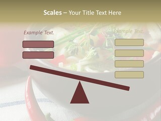 Brown Bowl Menu PowerPoint Template