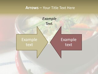 Brown Bowl Menu PowerPoint Template