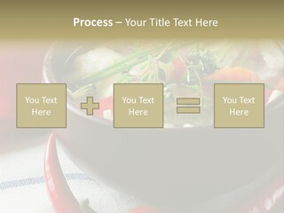 Brown Bowl Menu PowerPoint Template