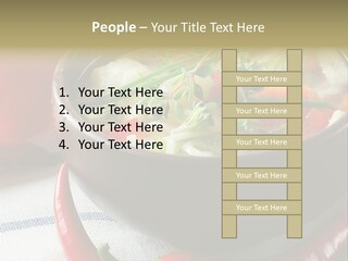 Brown Bowl Menu PowerPoint Template