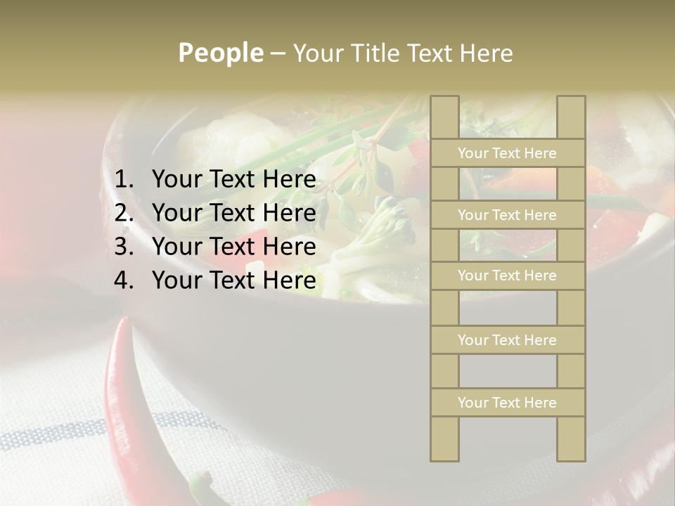 Brown Bowl Menu PowerPoint Template
