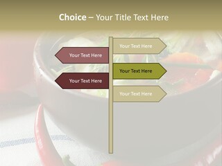 Brown Bowl Menu PowerPoint Template