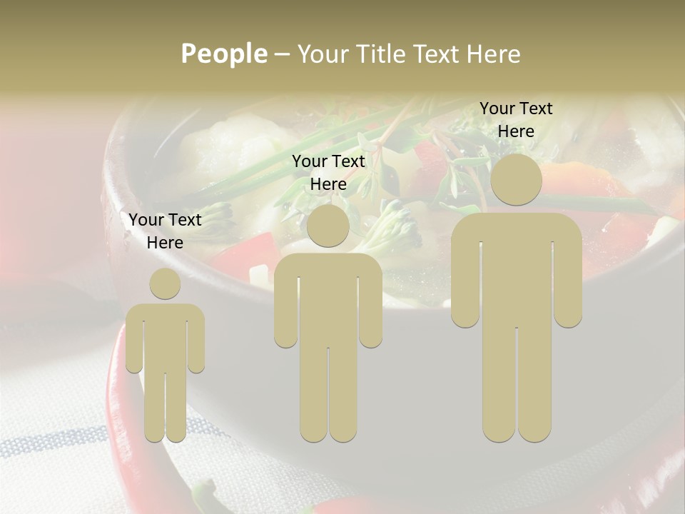 Brown Bowl Menu PowerPoint Template