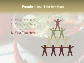 Brown Bowl Menu PowerPoint Template