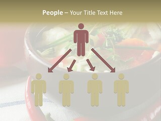 Brown Bowl Menu PowerPoint Template