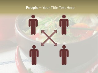 Brown Bowl Menu PowerPoint Template