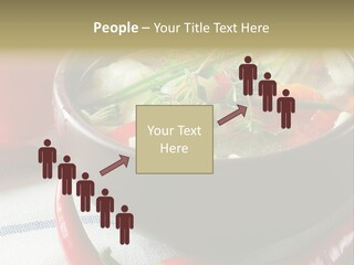 Brown Bowl Menu PowerPoint Template