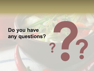 Brown Bowl Menu PowerPoint Template