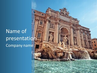 Italy Lazio Statue PowerPoint Template