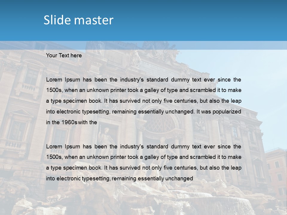 Italy Lazio Statue PowerPoint Template