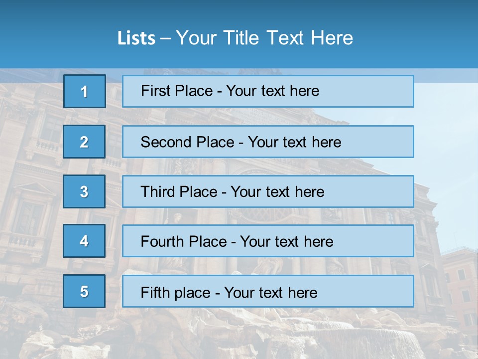Italy Lazio Statue PowerPoint Template