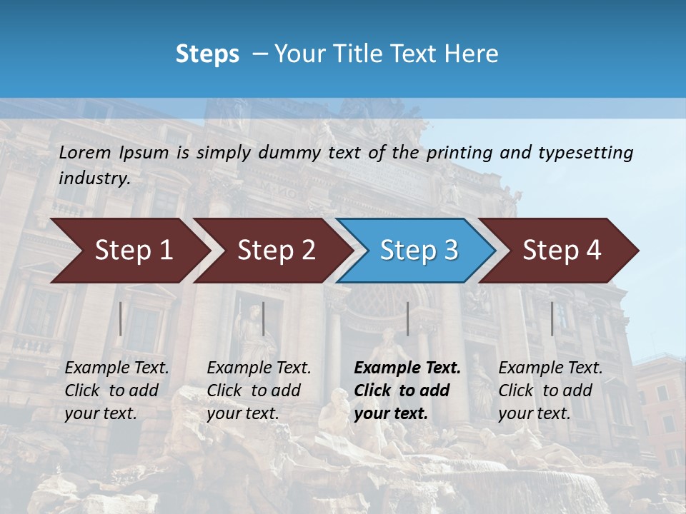 Italy Lazio Statue PowerPoint Template