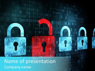 Computer Hole Hack PowerPoint Template