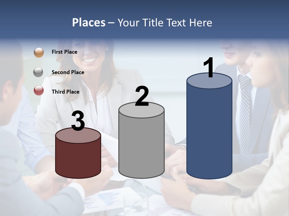 Training Woman Business PowerPoint Template