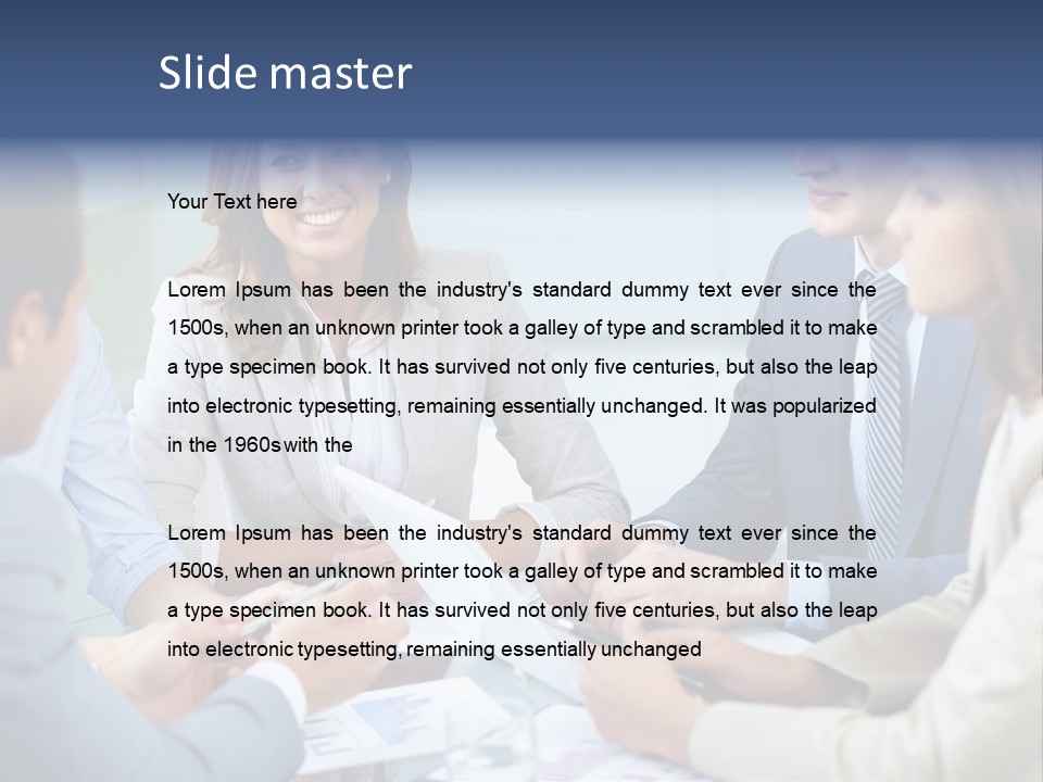 Training Woman Business PowerPoint Template