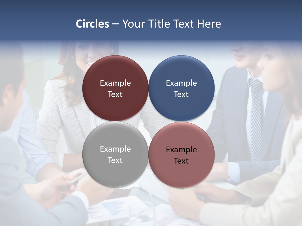 Training Woman Business PowerPoint Template