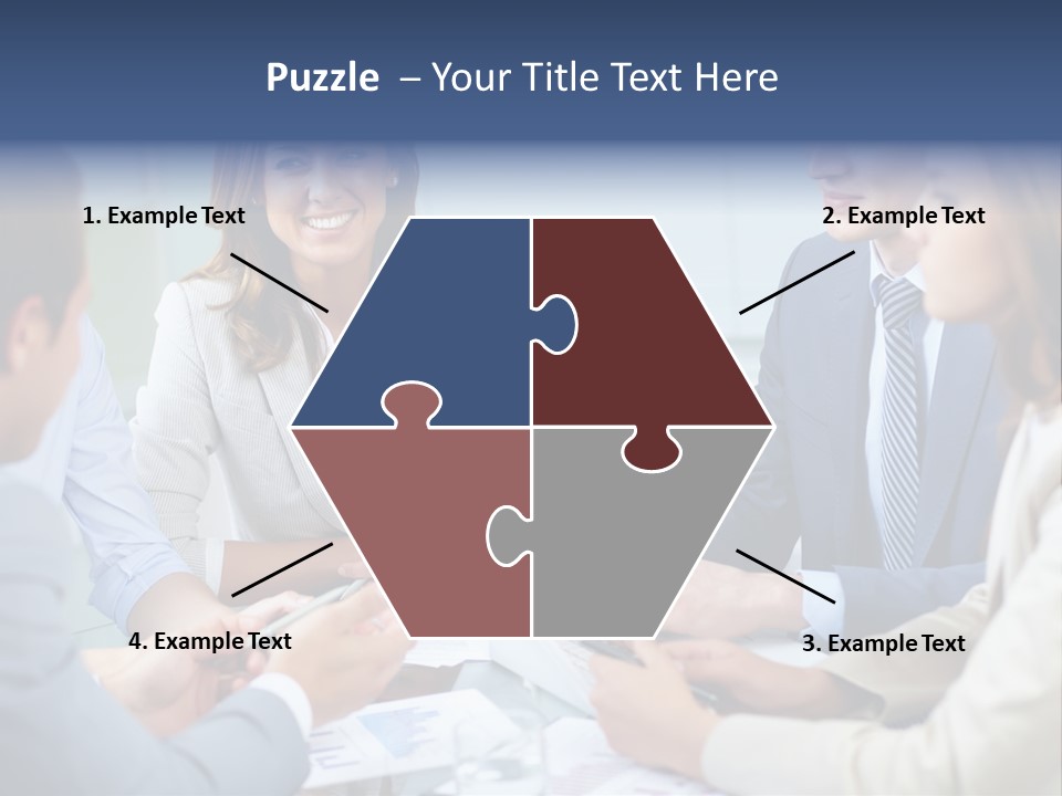 Training Woman Business PowerPoint Template