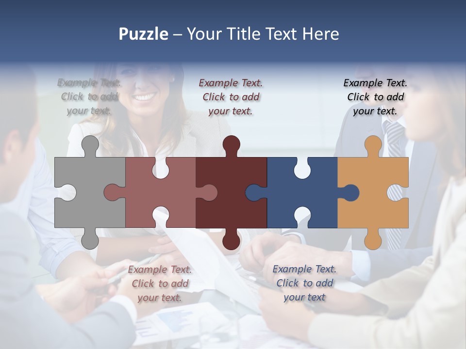 Training Woman Business PowerPoint Template