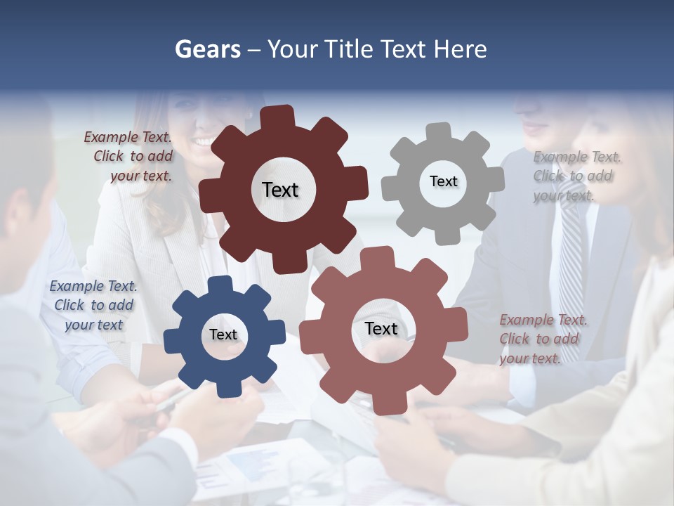 Training Woman Business PowerPoint Template