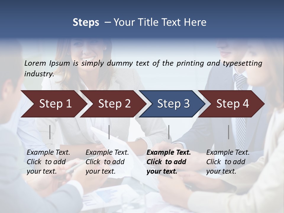 Training Woman Business PowerPoint Template