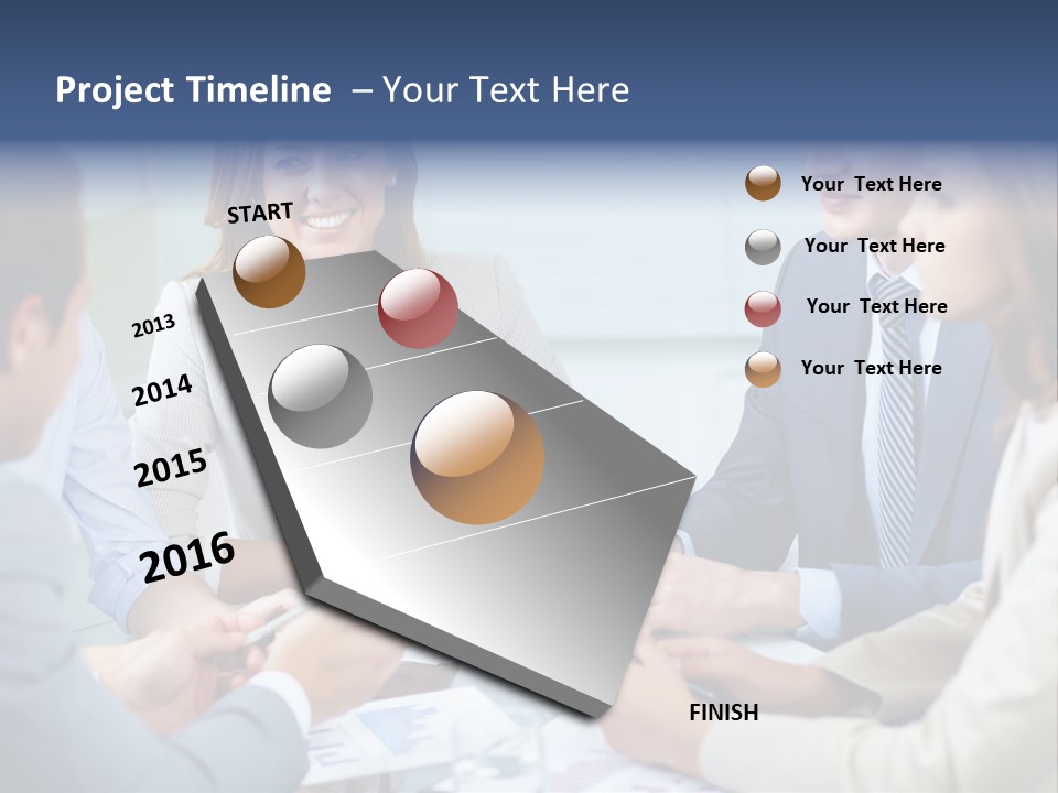Training Woman Business PowerPoint Template