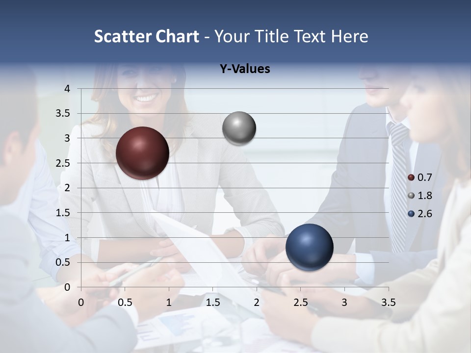 Training Woman Business PowerPoint Template