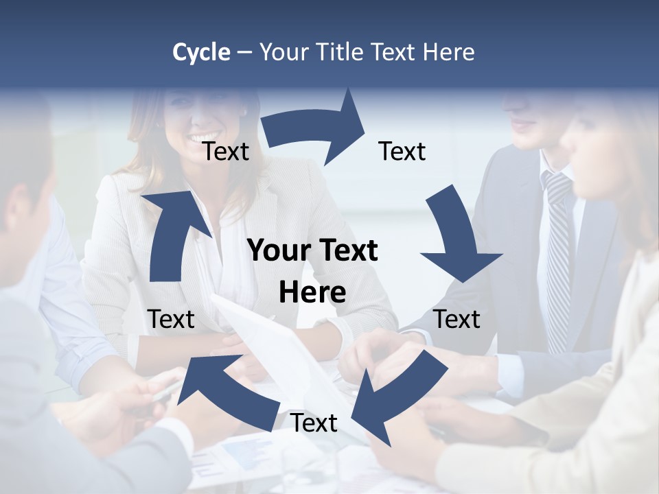 Training Woman Business PowerPoint Template