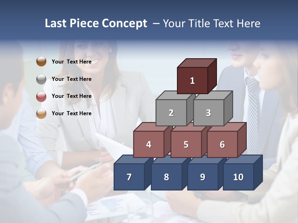 Training Woman Business PowerPoint Template