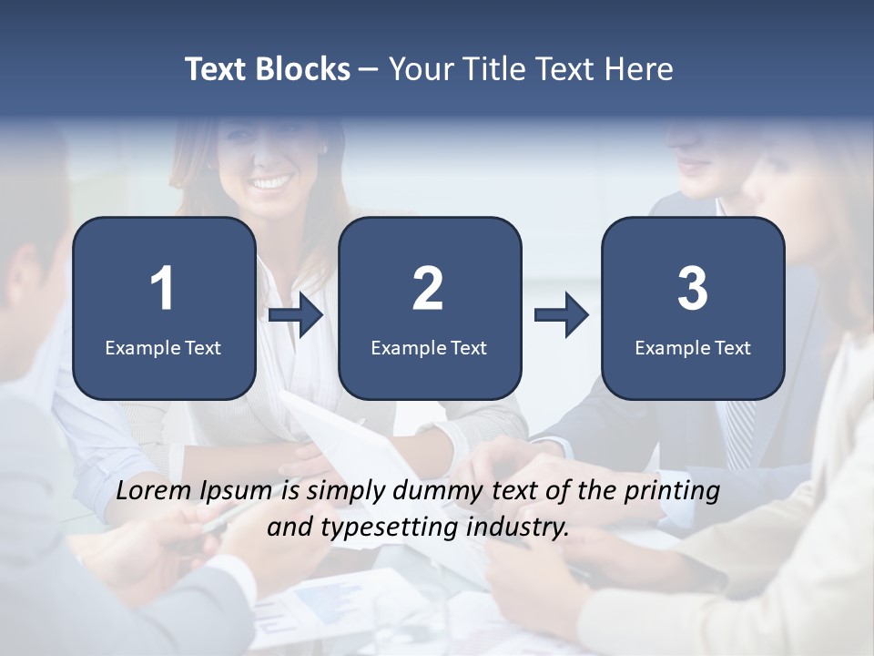 Training Woman Business PowerPoint Template