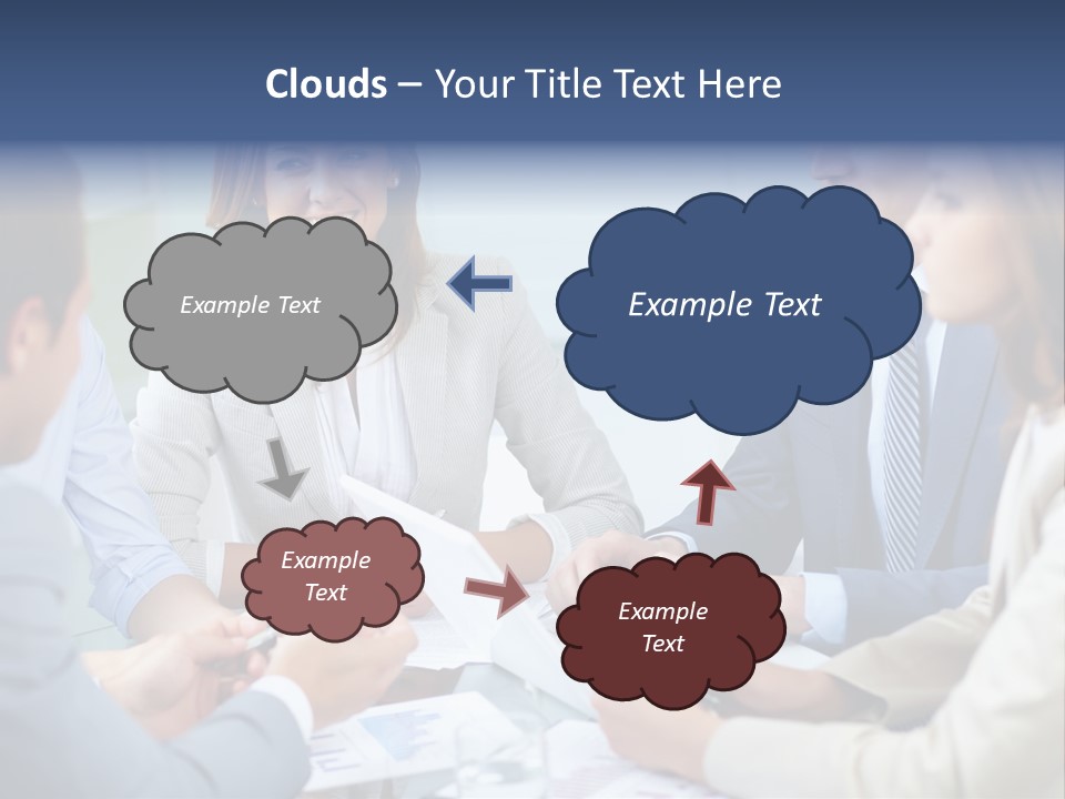 Training Woman Business PowerPoint Template