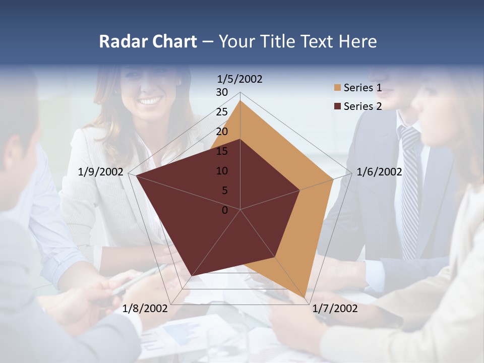 Training Woman Business PowerPoint Template