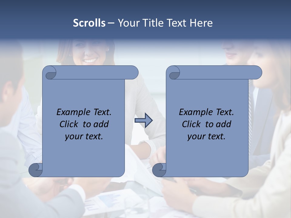 Training Woman Business PowerPoint Template
