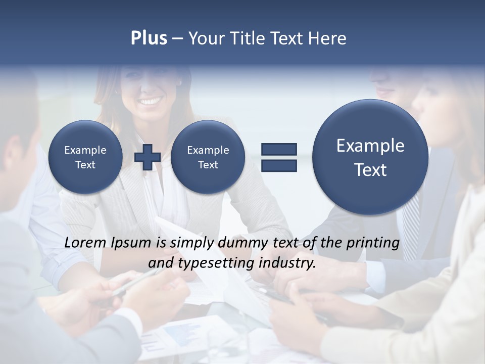 Training Woman Business PowerPoint Template