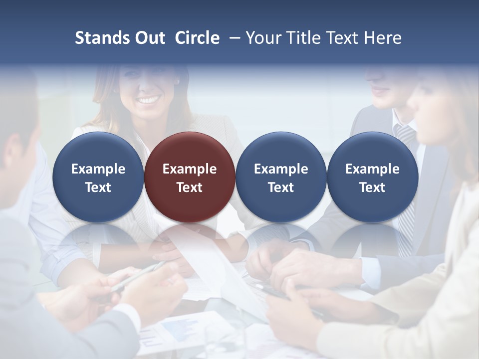 Training Woman Business PowerPoint Template