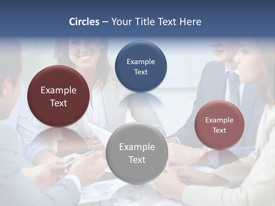 Training Woman Business PowerPoint Template