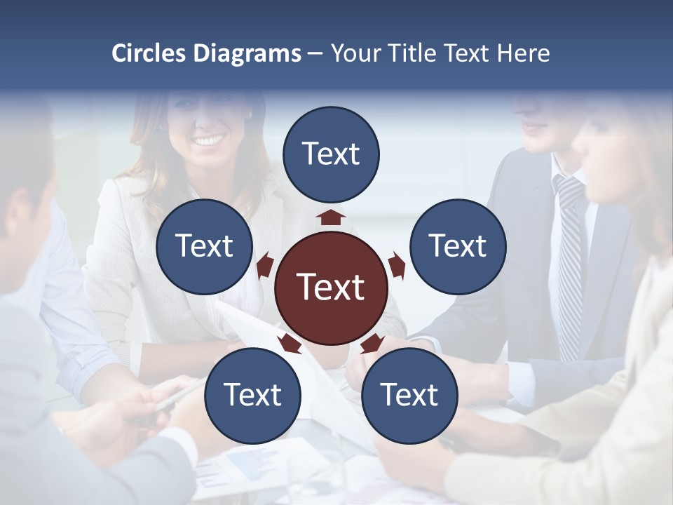 Training Woman Business PowerPoint Template