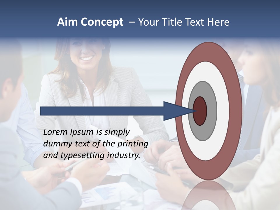 Training Woman Business PowerPoint Template